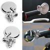 Bar End Mirror 22mm Aluminum Round Plated Left and Right
