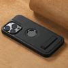Leather Magnetic Clemence Holder Phone Case for IPhone 15 14 Plus 13 12 Pro Max WIth Kickstand Shockproof Protective Back Cover