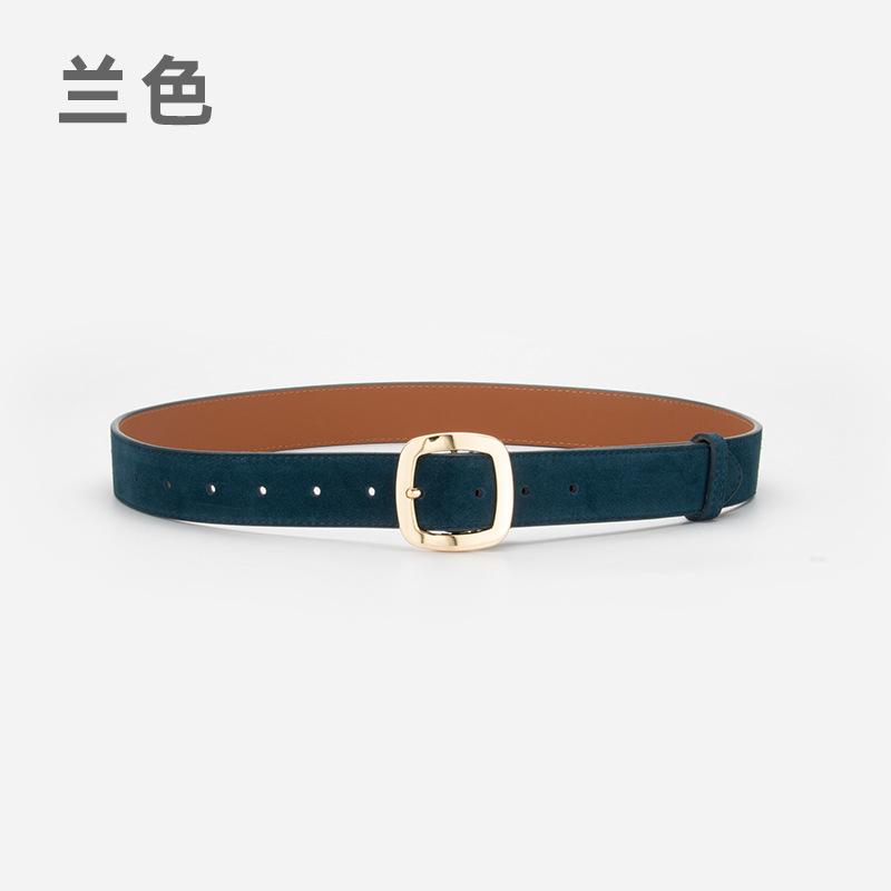 Vintage Damen Gürtel Leder Matt Wildleder Dekoration Mit Rock Jeans Gürtel Damen