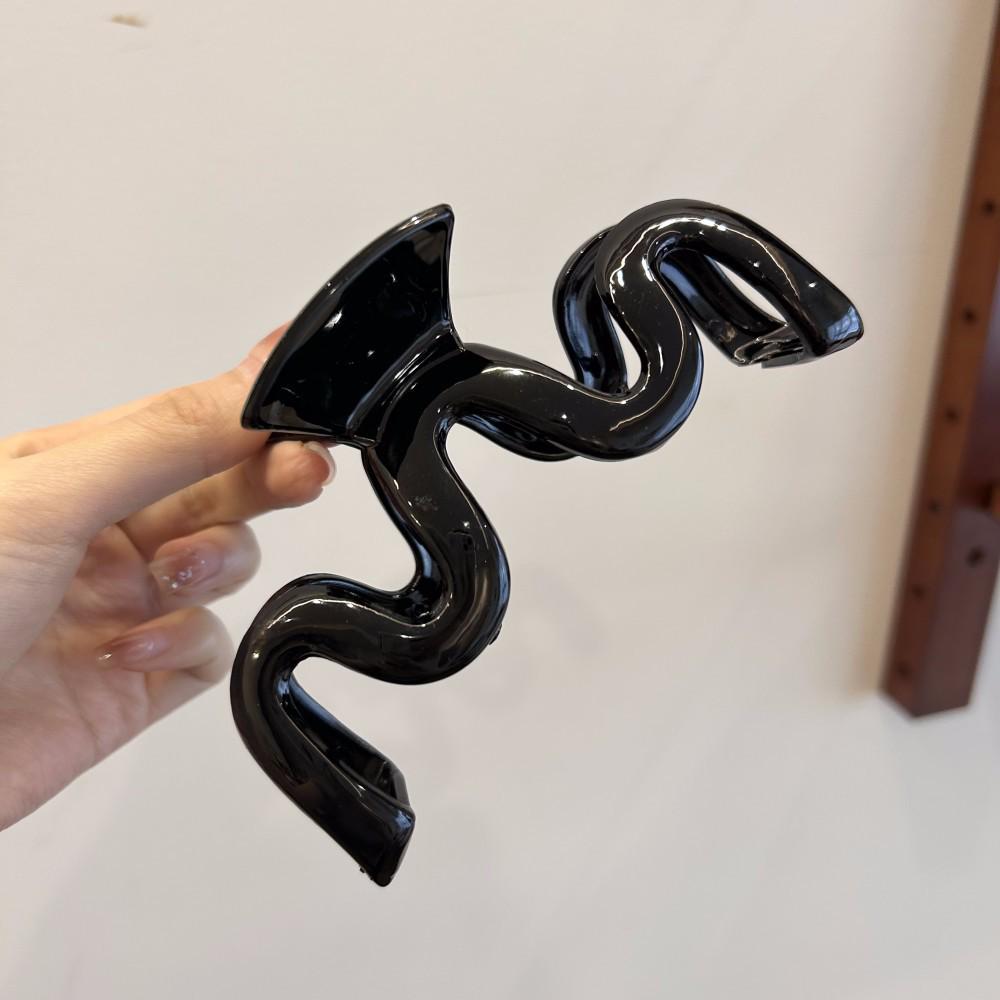 

Очень большая акриловая заколка-краб 13 см для густых волос - Заколка для волос «Акула» высокого класса