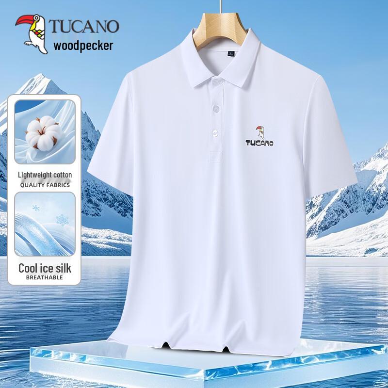 TUCANO Men s Ice Silk Business Polo Shirt 4XL