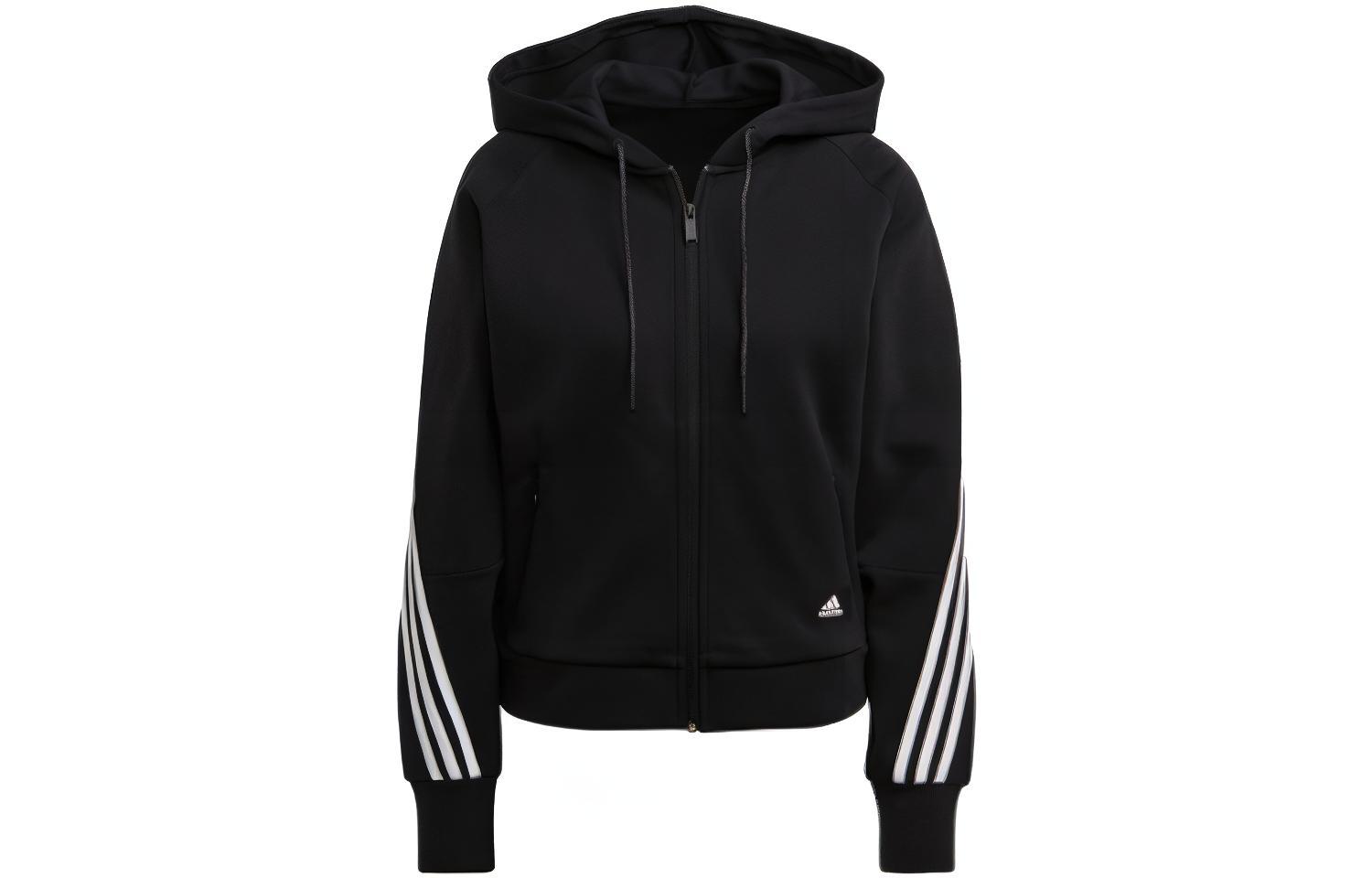 Adidas Jackets Women s Black Hooded Moderate Other GL0339 XS
