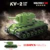 Military World War Russian T-34 KV-1 Heavy Tank Building Blocks WW2 Panther Sherman Tiger Panzer Maus Tanks Bricks Kids Toys