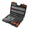 Socket Set, 225 Pieces, 9.5 & 6.4 & 12.7 mm Drive Socket and Ratchet Set, SAE and Metric, Deep and Shallow, Mechanic Tool Kit with Bits, Accessories,
