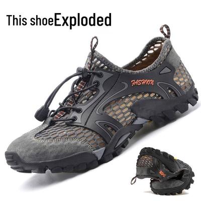 Summer Men's Breathable Outdoor Hiking Sandals - Korean Style Wading Shoes