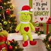 Christmas Green Monster Plush Toy Home Holiday Decor Gift All Ages