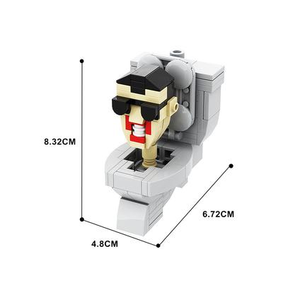 2024 3D Speakerman Kinder-Block-Plastikspieldesigner für Jugendliche und Kinder Skibidi-Toilette