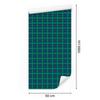 Green Checkered Wallpaper Turquoise and Sea Blue for Living Room and Bedroom 50x1000