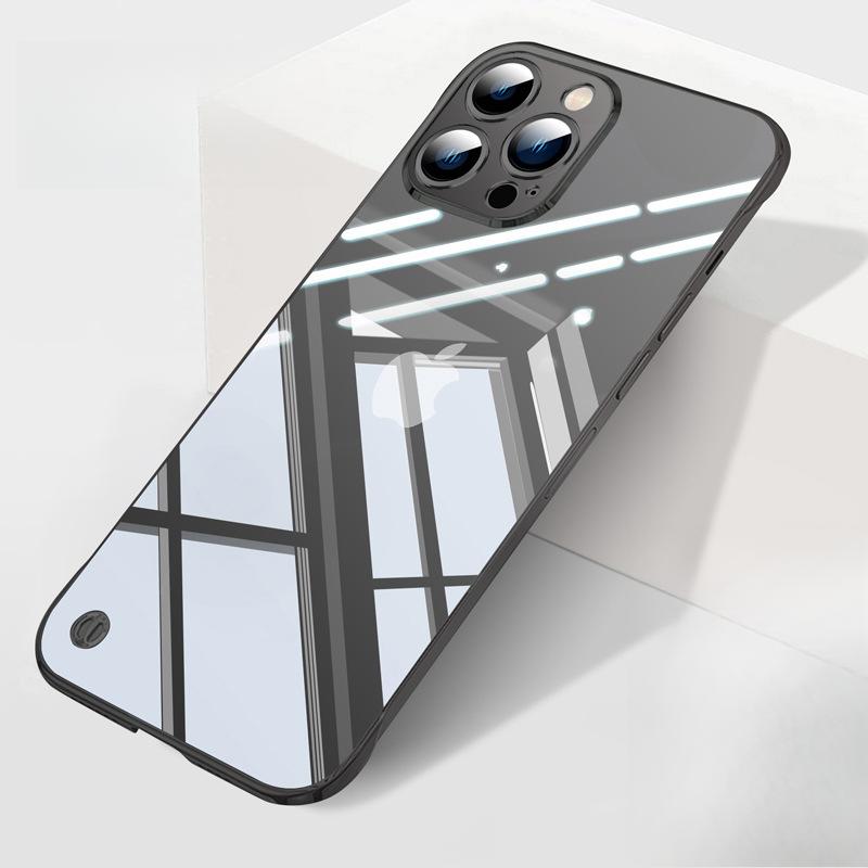 Suitable for Apple 14promax Phone Case, IPhone13 Anti-drop 11 Simple 12 Transparent Semi-enclosed Protective Case