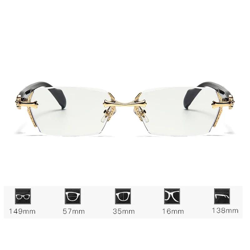Fashion Harajuku Style Reading Glasses for Women Men Diamond Cutting Blue Light Blocking Presbyopia Eyewear Far Sight Eyeglasses