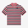 White Label Stripe Short Sleeve Polo Pink Nt7pr03l