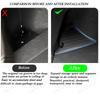 For Tesla Model Y Juniper 2025 Rear Trunk Side Storage Box Cargo Organizer TPE Bin Box Flocking Mat Partition Board Accessories