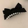 Koreanische Mode Süß Niedlich Schleife Perle Haarspange Elegant Haarklammer Krallenklemme für Mädchen Kopfschmuck Damen Frisur Zubehör