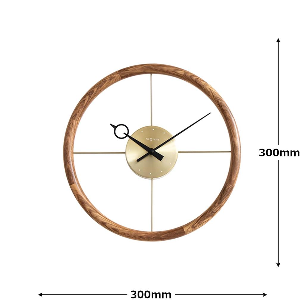 El Commune Wall Clock Hoop Gold NXT-J057