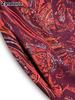 Plus Size Vintage Velvet Paisley Overalls Elegant Dress Women's Maxi Gown