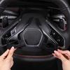 Matte Black Interior Steering Wheel Button Trim Cover For Corvette C8 1LT 20-25