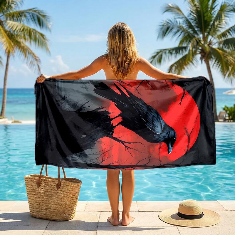 Vintage Artwork Fashion Beach Towel: Ideal for Summer Adventures Soft, absorbent and quick drying suitable for swimming and bathing