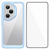 For Honor 400 Pro 5G (Global) Phone Case WANLONFENG XC Series TPU Acrylic Cover with Tempered Glass (Big Lens Hole)