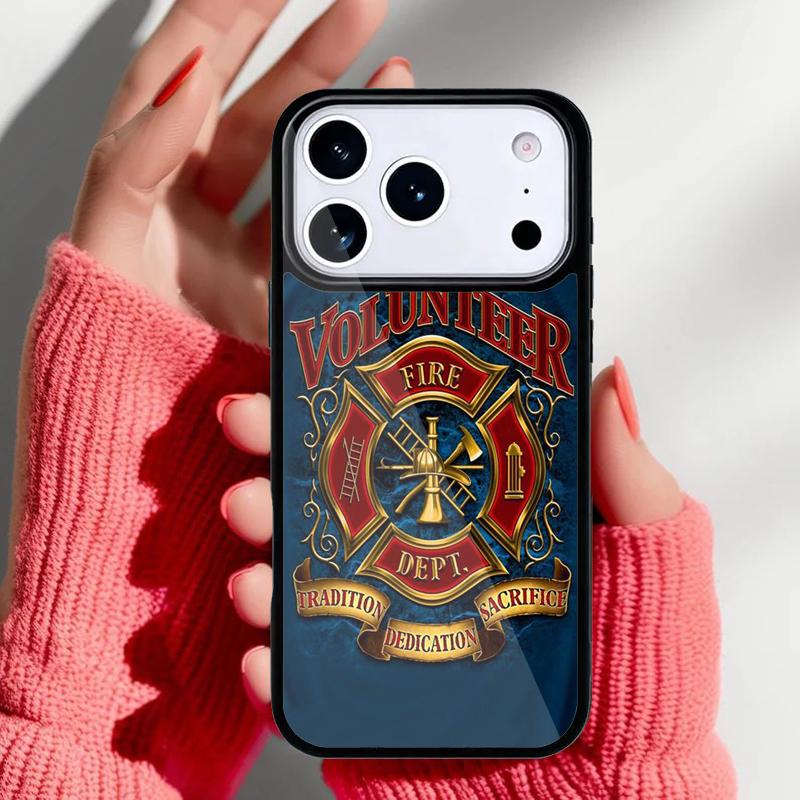 Fire Rescue Department Phone Case for iPhone 17 16 15 14 13 Pro Max Back Cover for 12 11 Pro Coque
