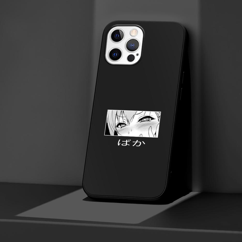 Phone Case for Apple iPhone 14 11 13 Pro Max 12 Mini XR 7 8 + SE 2020 XS 6 6s Plus 5 5s Japanese Cartoon Anime Girls Eyes Cover