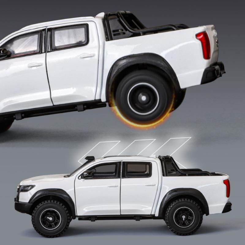 1:24 Large Pickup Truck Great Wall Pao DALILUN off-road Vehicle Toy Simulated Alloy Car Model Pull Back Collection Ornament