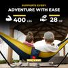 Grand Trunk Double Deluxe Parachute Nylon Hammock Genuine Japanese Product (Crimson/Charcoal)
