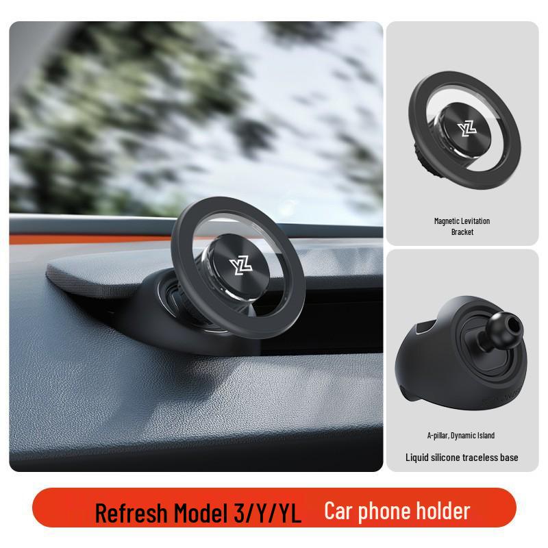 Tesla Model 3/Y Refreshed A-Pillar Mobile Phone Car Mount - Dedicated Navigation Accessory