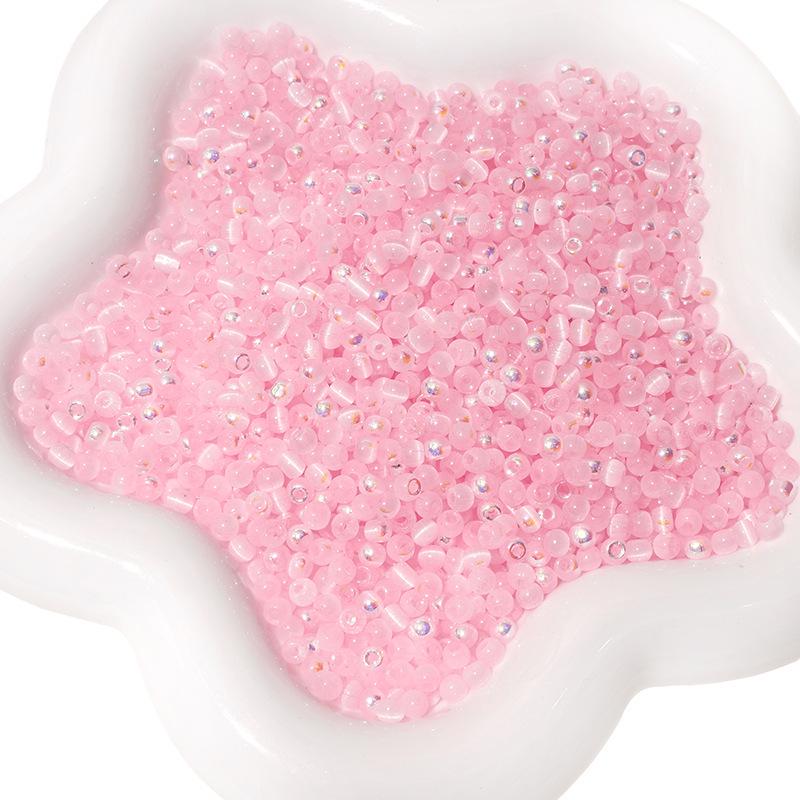 10g Aurora Cat Eye Glass Seed Beads: High-Quality DIY Beading Accessories for Handmade Bracelets