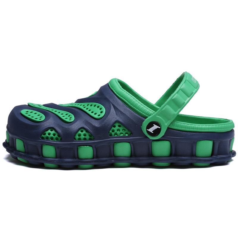 Men Sandals 2 Summer Hole Shoes Rubber  Men Garden Shoes Outdoor Beach Flat Sandles for Men Shoes2024
