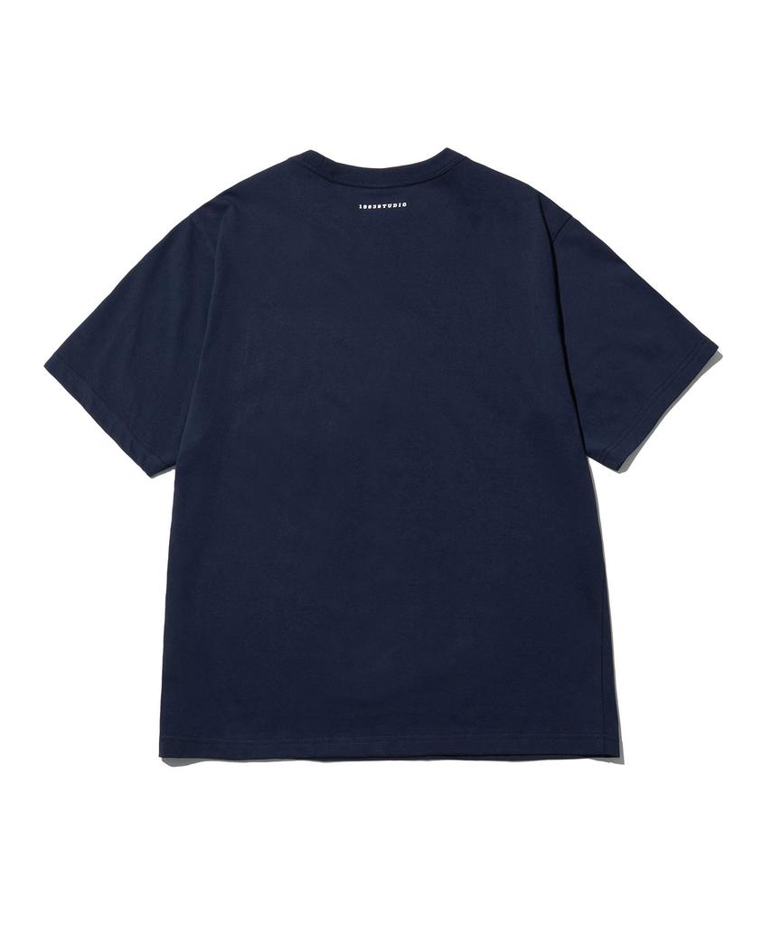 1993STUDIO Arch Logo T-Shirt_Navy