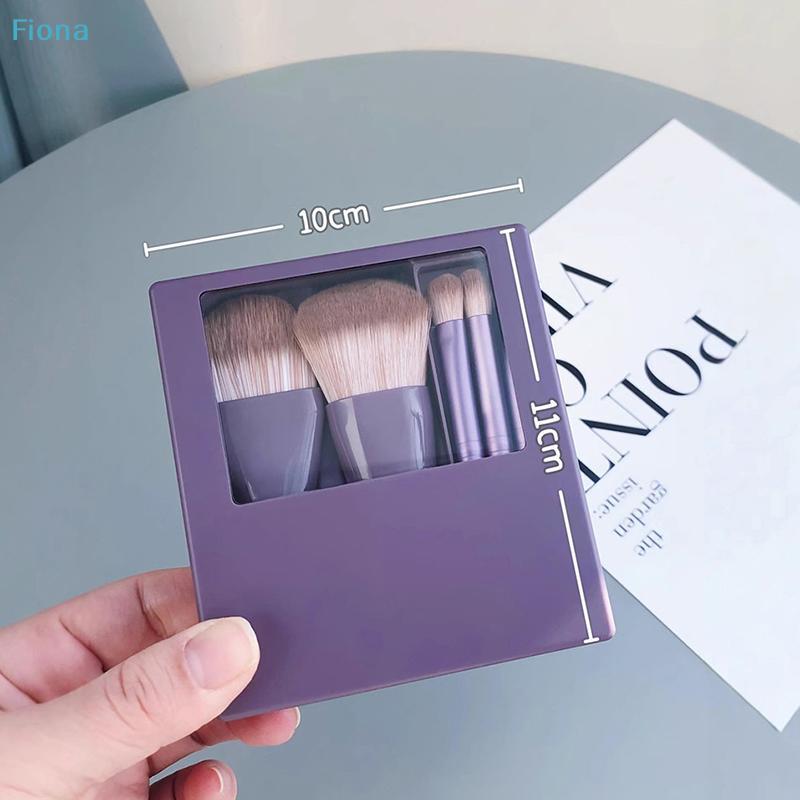 Portable Makeup Brush Set With Mirror - Foldable Travel Kit ,Mini Makeup Brush Set Travel Makeup Brush Set