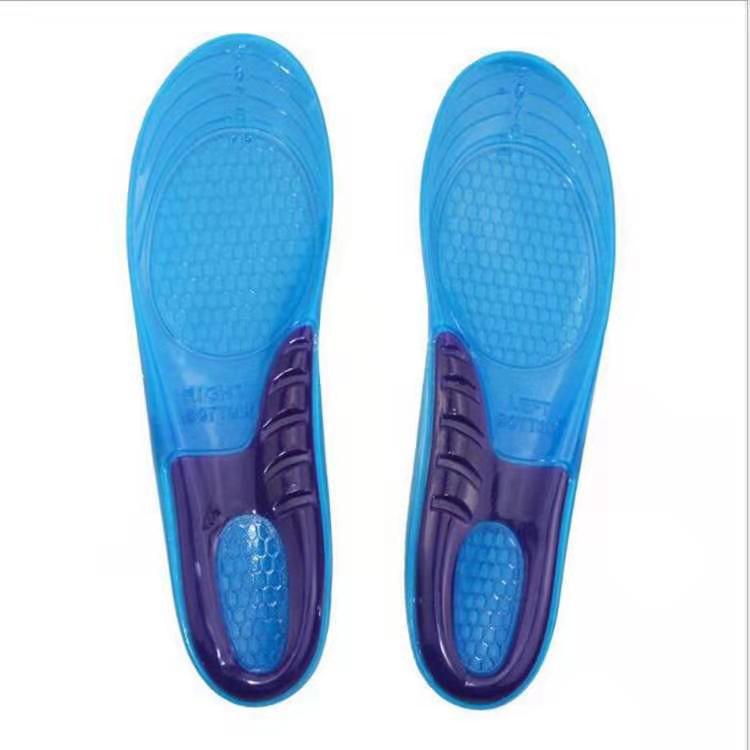 

TPE Silicone High Elastic, Shock-Absorbing, Breathable Sports Insoles Blue-Purple
