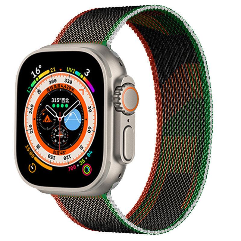 Milanese strap For Apple watch 9 8 7 41 45mm Ultra/2 49mm Men's Women's Metal Breathable Band For iWatch 6543SE 44 40 42mm Belt