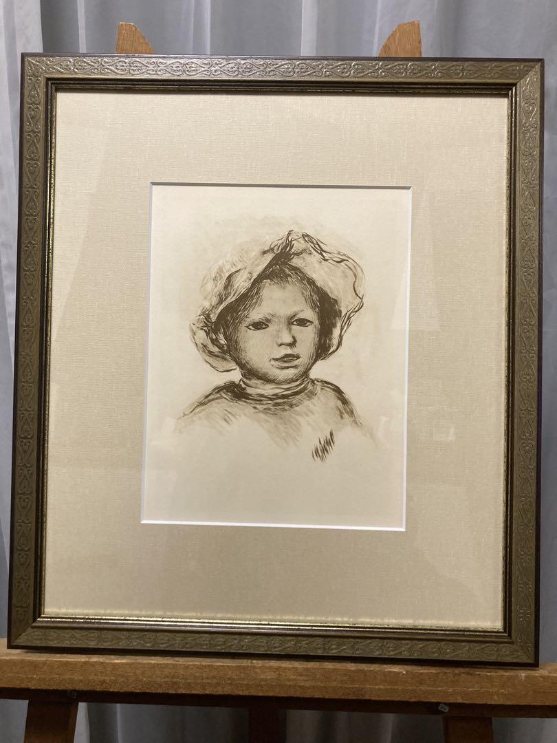 

[Б/У] Литография Пьер [знаменитого художника Ренуара] В раме, с коробкой, французский антиквариат