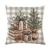Christmas pillow cover digital printing cushion Christmas theme sofa pillow