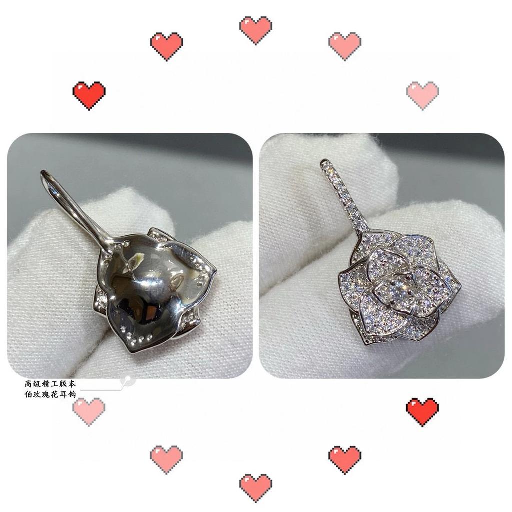 Latest Hot Brand Vintage Earrings Luxury Jewelry for Women Fashion Flowers Designer Eardrop 925 Sliver Lady Party Stud Earrings