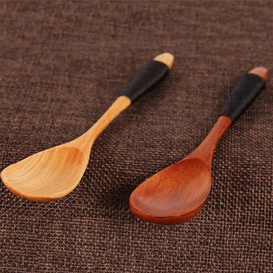 8cm Holz Löffel Suppenlöffel Teelöffel Catering Küche Kochutensil Werkzeug Geschenk