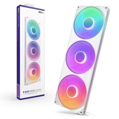 RGB-вентилятор для корпуса F420 Белый, 3 вентилятора, 420 мм, RGB-вентилятор с одним корпусом, RF-U42HF-W1 FN2516 [Б/У]