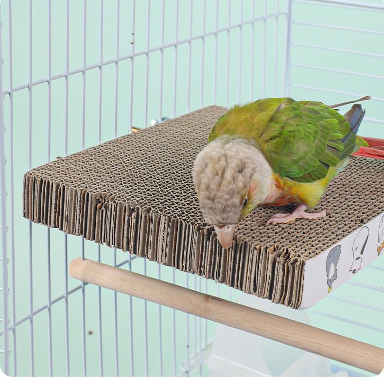 Parrot Chewing & Grinding Stand: Boredom Relief Platform for Cage Accessories