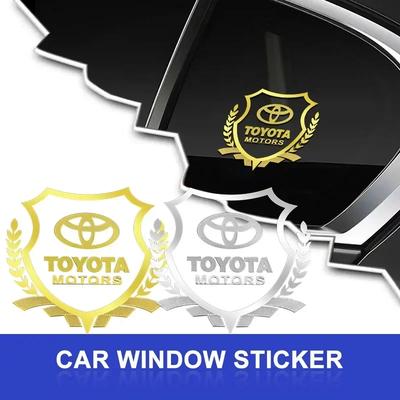 Car Stickers Wheat Badge Sticker Auto Body Side Window Trunk Decorative For Corolla Avensis Yaris Rav4 Hilux Auris Camry