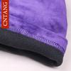 CNANG 2024 Owl Rhinestones Hats For Women Winter Warm Plus Velvet Fashion Caps With Natural Fur Pompoms Female Skullies Beanies