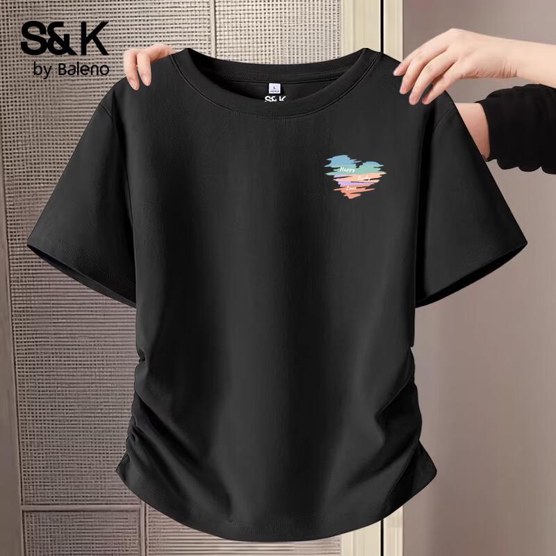 

Baleno Women s S&K Ruched Short Sleeve T-Shirt L