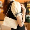 Summer Casual Chain Strap Crossbody Bags For Daily Used Simple Design Straw Shoulder Bag For Women Ladies Handbags Day Clutch