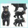 Adorable Asian Black Bear Figurine Crafted From High-quality Pvc Material