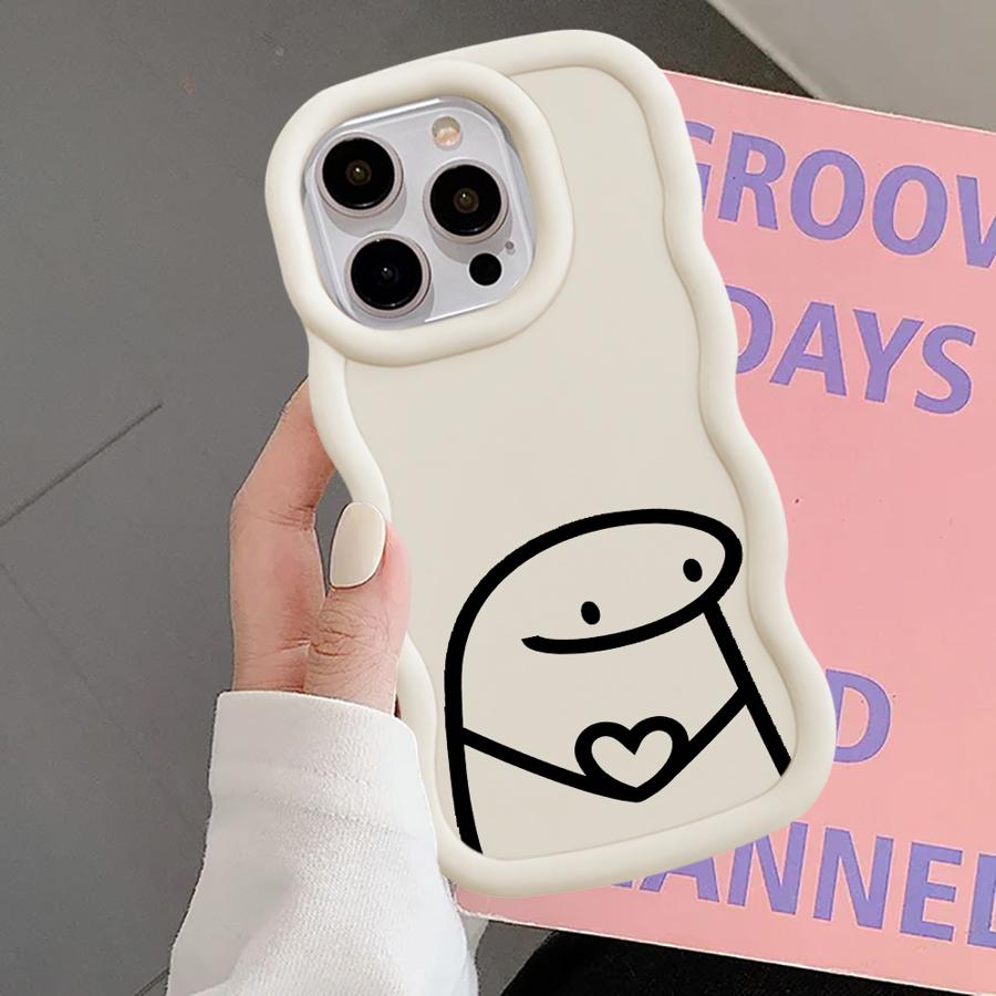 Funny Cartoon Case for iPhone 16 Pro Max 13 8 17 Air 14 11 15 Plus XR 12 Soft Phone Cover