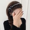 Original Star Dai Lu Crystal Bow Wave Women's Headband - High-End Display Teeth & Small Face Design