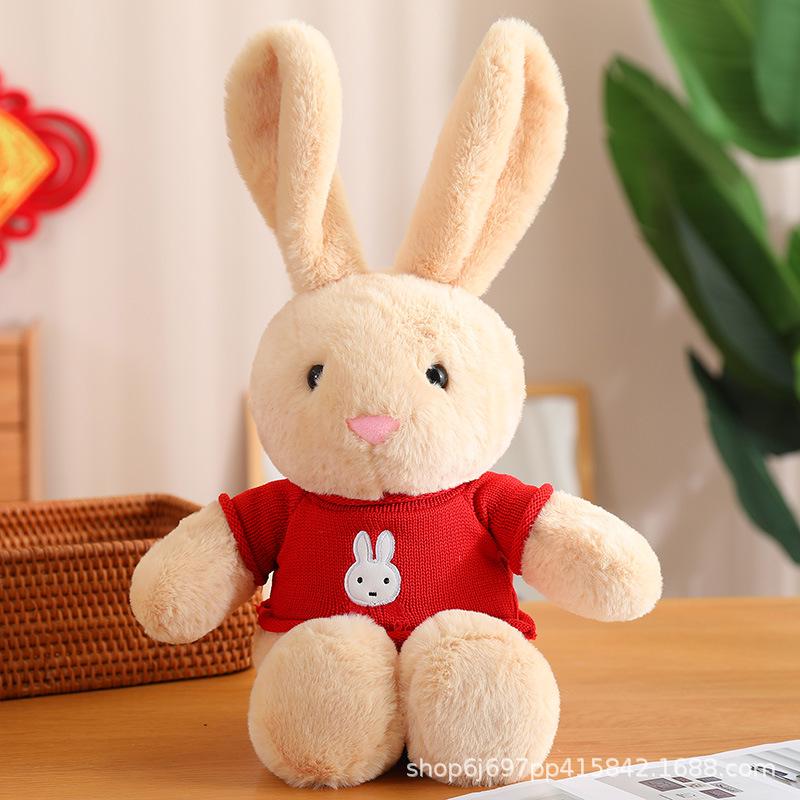 2023 Year of the Rabbit Red Plush Toy - Rabbit Mascot Doll & Gift