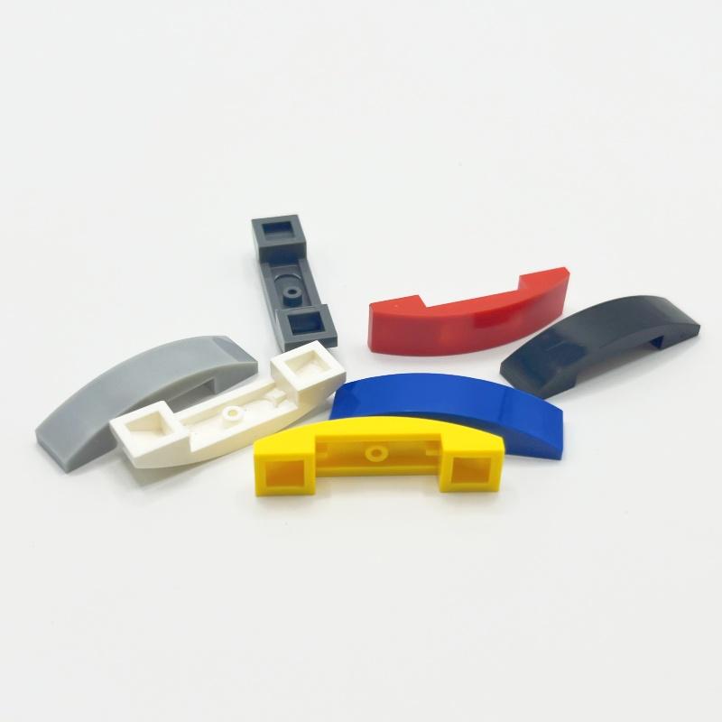 93273 Slope Curved 4 X 1 Double Bricks Collections Bulk Modular GBC Toys For Technical MOC DIY Buildings Blocks Gift Compatible