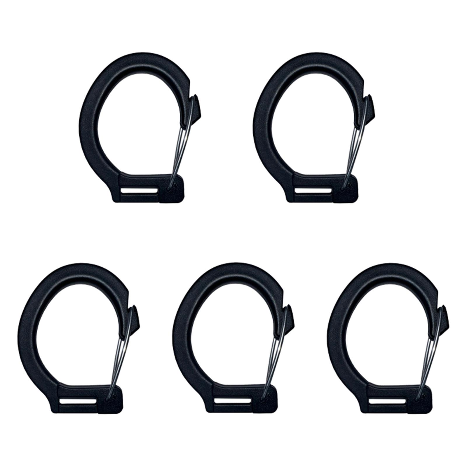 

5Pcs Plastic Snap Clip Hook Camping Carabiner Buckle Outdoor Tent Accessories Multifunction Snap Hook Camping Equipment