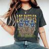 Los Angeles Football Skull Vintage Shirt, Gift For Fan Football Game Day Unisex Shirt